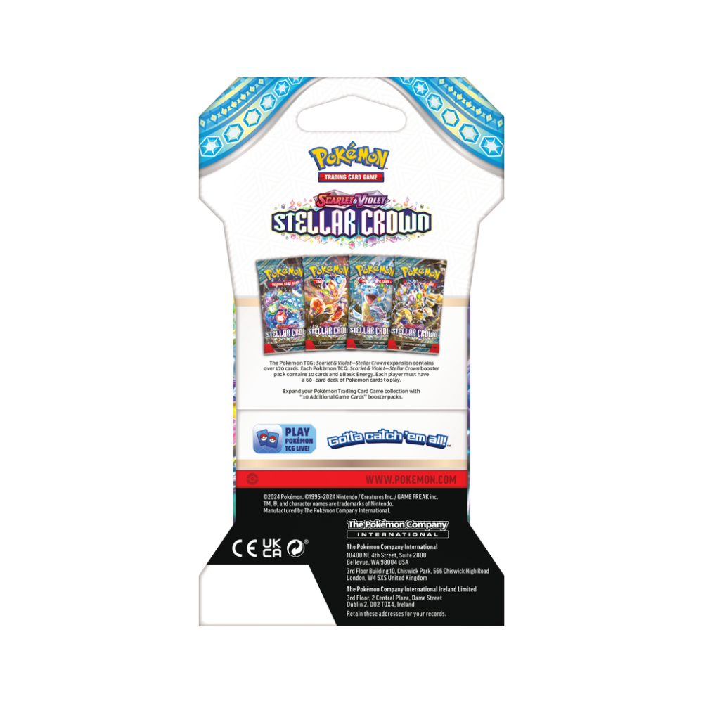 Pokémon Scarlet & Violet Stellar Crown Sleeved Pack