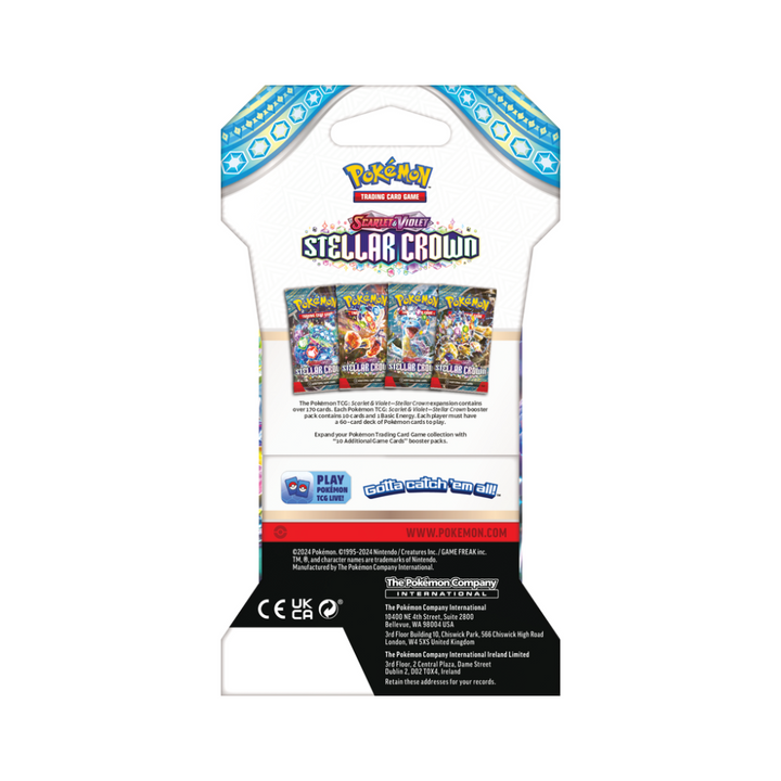 Pokémon Scarlet & Violet Stellar Crown Sleeved Pack