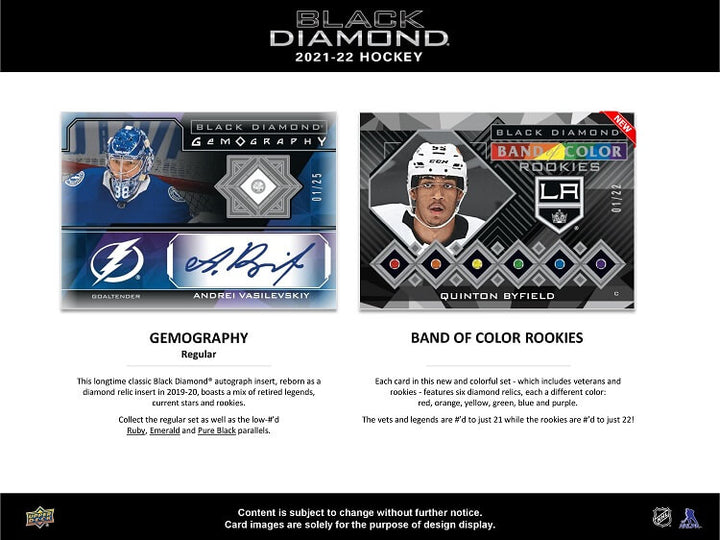 2021-22 Upper Deck Black Diamond Hockey Hobby Box