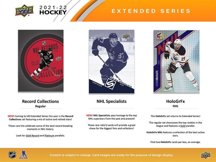 2021-22 Upper Deck Extended Series Hockey Hobby Box