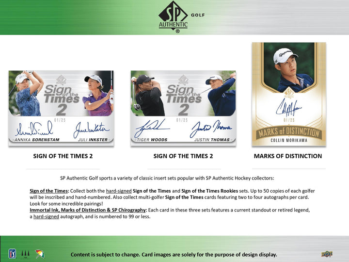 2021 Upper Deck SP Authentic Golf Hobby Box