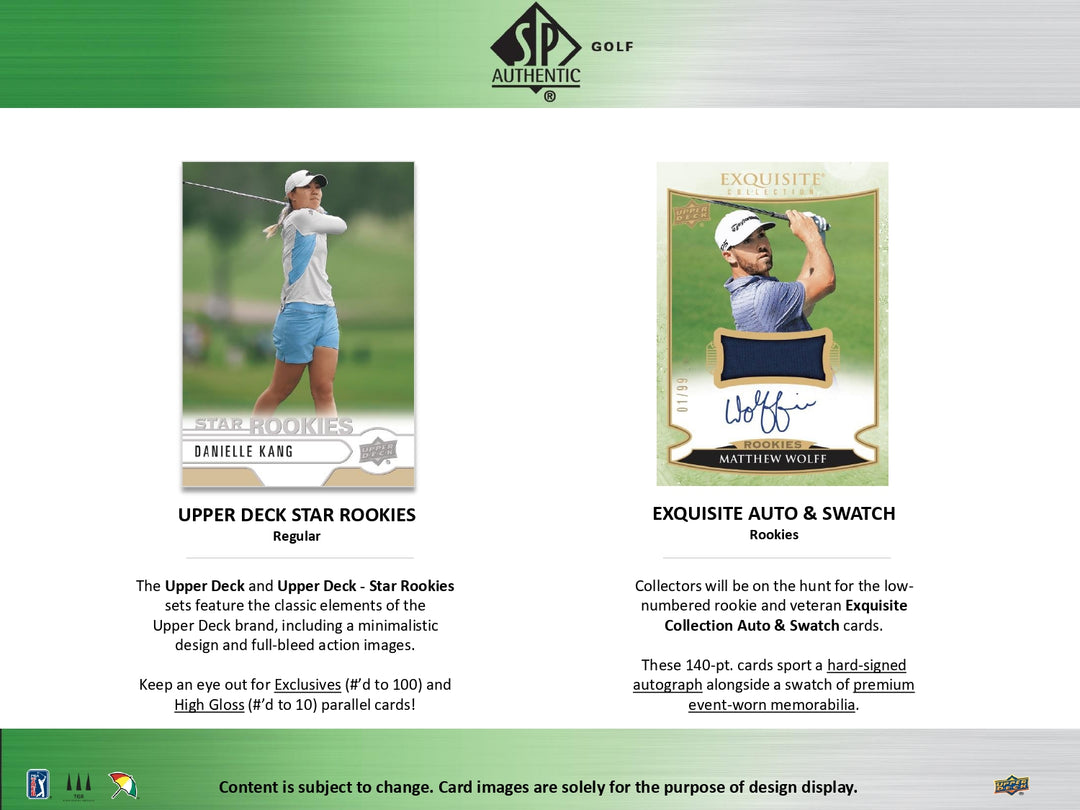 2021 Upper Deck SP Authentic Golf Hobby Box