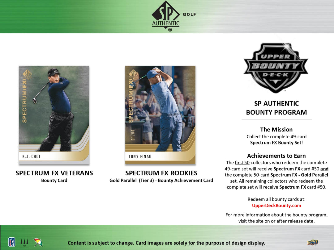 2021 Upper Deck SP Authentic Golf Hobby Box