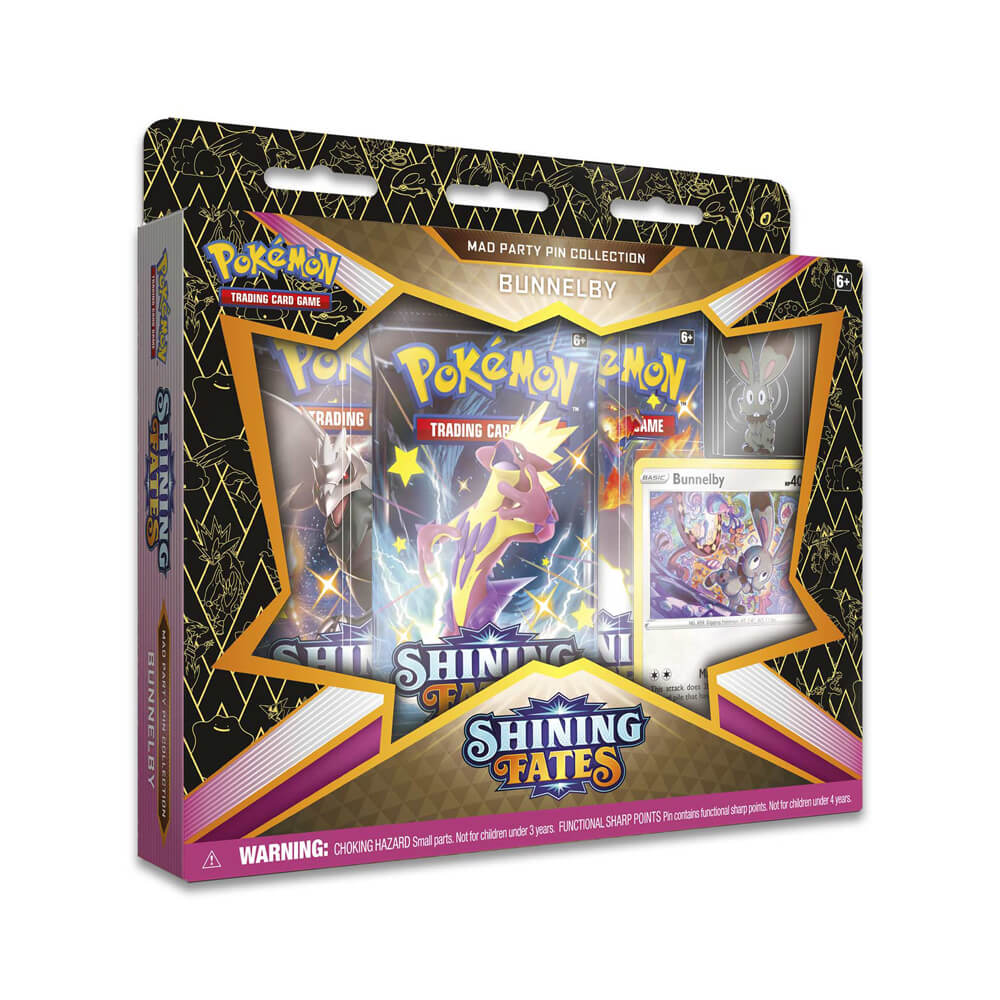 Pokémon Shining Fates Mad Party Pin Collection