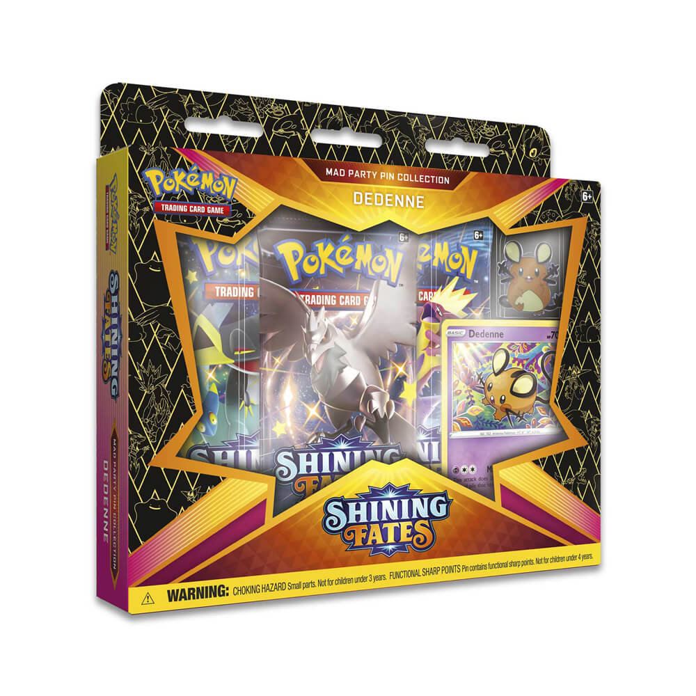Pokémon Shining Fates Mad Party Pin Collection