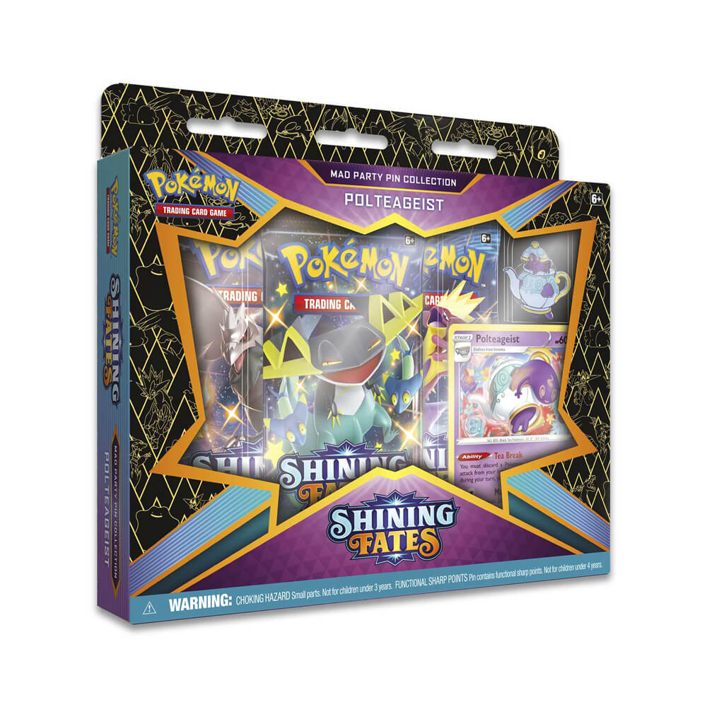 Pokémon Shining Fates Mad Party Pin Collection
