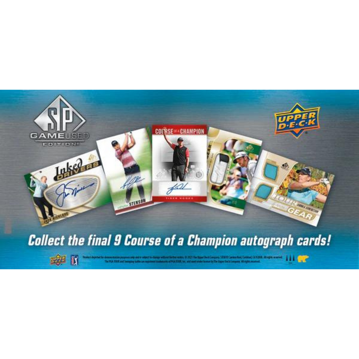 2021 Upper Deck SP Game Used Golf Hobby Box